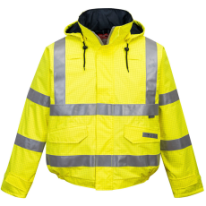 Portwest S773 Bizflame Hi-Vis lángálló antisztatikus bomber dzseki sárga