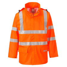 Portwest Sealtex Flame Hi-Vis lángálló esőkabát narancs L munkaruha