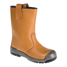 Portwest Steel Action bőr Rigger csizma S1P SR Tan 43