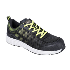 Portwest Steelite Tove Trainer S1P Black/Green 48 munkavédelmi cipő