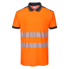 Portwest T180 Portwest PW3 Vision Jól láthatósági pólóing (narancs/fekete, 3XL) láthatósági ruházat