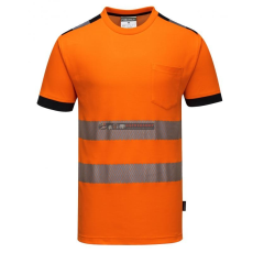 Portwest T181 Portwest PW3 Vision Jól láthatósági póló (narancs/fekete, 5XL)