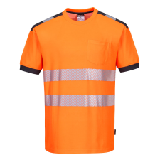 Portwest T181 - PW3 Hi-Vis póló (narancs/szürke, M) láthatósági ruházat