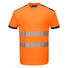 Portwest T181 - PW3 Hi-Vis póló (narancs/tengerészkék, XXL) láthatósági ruházat