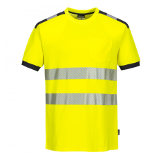 Portwest T181 - PW3 Hi-Vis póló (sárga/szürke, L)