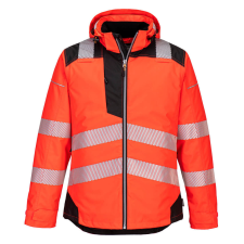 Portwest T400 Portwest PW3 Vision Jól láthatósági kabát (piros/fekete, XXL) láthatósági ruházat