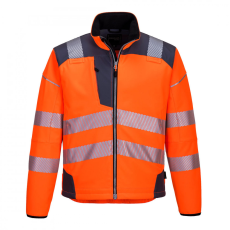 Portwest T402 Portwest PW3 Vision Jól láthatósági Softshell kabát (narancs/szürke, S)