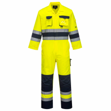 Portwest Texo Hi-Vis overál (sárga/tengerészkék, S) láthatósági ruházat