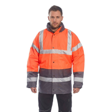 Portwest Traffic HiVis kéttónusú védőkabát-S467 S szürke és narancssárga