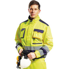 Portwest TX50 Lille Jól láthatósági dzseki (SÁRGA/NAVY, S) láthatósági ruházat