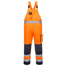 Portwest TX52 Texo Dijon Jól láthatósági mellesnadrág (NARANCS/NAVY, XXL)