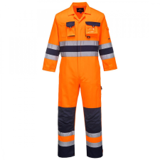 Portwest TX55 Texo Hi-Vis overall narancs - sötétkék láthatósági ruházat