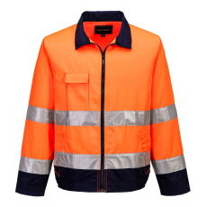 Portwest TX70 Madrid Hi-Vis kabát narancs-tengerészkék