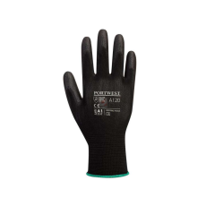 Portwest Védőkesztyű pu tenyérmártással nylon méret m a120 portwest fekete