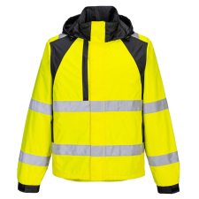 Portwest WX2 Eco Hi-Vis esőkabát Yellow/Black M láthatósági ruházat