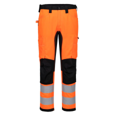Portwest WX2 ECO Hi-Vis Stretch Trade nadrág Orange/Black 34