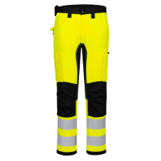 Portwest WX2 ECO Hi-Vis Stretch Trade nadrág Yellow/Black 44