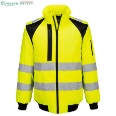 Portwest WX2 Hi-Vis -in-1 Pilóta dzseki - Sárga/Fekete