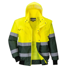Portwest X Hi-Vis Bomber kabát Yellow/Green XL láthatósági ruházat