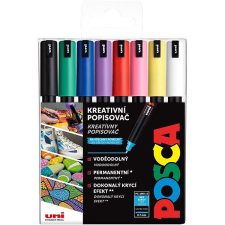 Posca UNI Posca 1MR Alap készlet, 8 db filctoll, marker