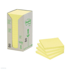 POST-IT 654-1T 76x76mm 16x100lap/csm GreenLine sárga post-it