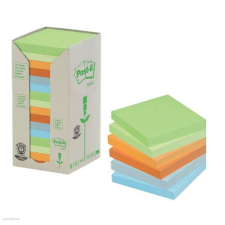 POST-IT 654-1TRP 76x76mm 16x100lap/csm GreenLine vegyes post-it