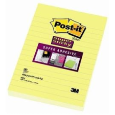POST-IT Super Sticky 102x152mm vonalas 75 lapos nárciszsárga jegyzettömb (FT510093832) jegyzettömb