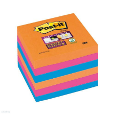 POST-IT Super Sticky öntapadós jegyzettömb, szivárványcsomag 76×76 mm, 90 lap, 6 tömb, Bangkok, 654-6SS-EG jegyzettömb