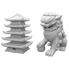 Post Scriptum Shogun no Katana: Lion & pagoda add-on (minik) kiegészítő társasjáték