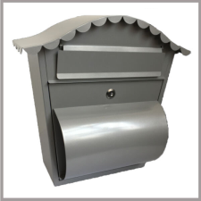 Postaláda 370x360x135mm acél porszórt, újságtartóval HMB3637 postaláda