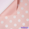  Pöttyös fólia tekercs 58cm x 10m - Púder Rózsaszín / Fehér