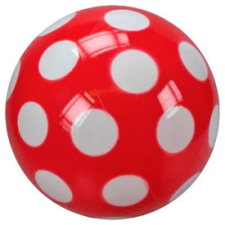  Pöttyös lakkfényű labda - 28 cm, többféle játéklabda