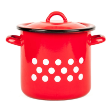  Pöttyös zománcozott fazék 4 Liter edény