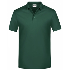POWEAR JN792-DARKGREEN-L Basic galléros póló színes -L