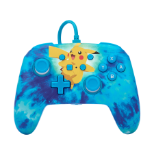 Power A Enhanced vezetékes Nintendo Switch kontroller (Tie Dye Pikachu) videójáték kiegészítő