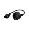 Power Walker PowerWalker IEC 10A C14 -> Type F adapter kábel0.2m