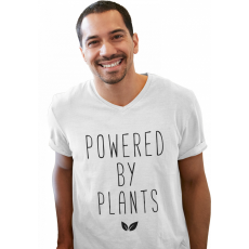  Powered by plants - Férfi V Nyakú Póló