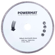 Powermat Csempevágó Gép 1800 W szürke PM-PDG-1800 (PM0547) csempevágó
