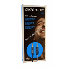 Powery Audio kábel Clicktronic 1,5m - audió 3,5mm jack > audió 3,5mm jack iPod/okostelefon/MP3-lejátszó kábel és adapter