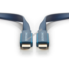 Powery HDMI kábel Clicktronic (HDMI A -> HDMI A) lapos - 1m - nagy sebességű kábel és adapter