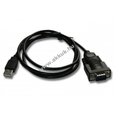Powery USB-soros (RS232 - 9 pin) átalakító adatkábel 80cm mobiltelefon kellék