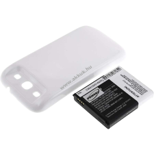 Powery Utángyártott akku Samsung Galaxy S3 fehér 3300mAh pda akkumulátor