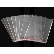  PP ragasztócsíkos celofán tasak 16x16 cm - 100 db dekorációs kellék