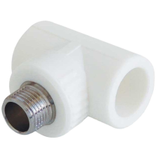  PP T-IDOM KM 20x3/4&quot; FEHÉR KALDE hűtés, fűtés szerelvény