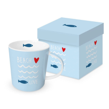 PPD.160302663 Porcelánbögre 0,4l dobozban, Seaside Beachlove bögrék, csészék