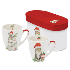 PPD.360102850 Porcelánbögre 0,35l dobozban,2db-os, Fridolin &amp; Kitty bögrék, csészék