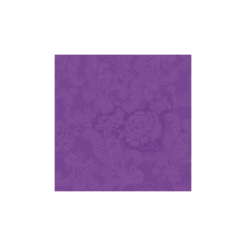  PPD.B007309 Lace Embossed purple dombornyomott papírszalvéta 25x25cm,15db-os asztalterítő és szalvéta