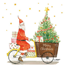 PPD.C333002370 Santa Delivery papírszalvéta 33x33cm, 20db-os papírárú, csomagoló és tárolóeszköz