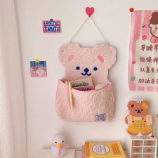 Practico Aranyos maci falra szerelhető tároló Rózsaszín papírárú, csomagoló és tárolóeszköz