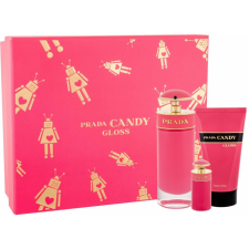 Prada Candy Gloss Ajándékszett, Eau de Toilette 80ml + Eau de Toilette 7ml + Body Milk 75ml, női kozmetikai ajándékcsomag